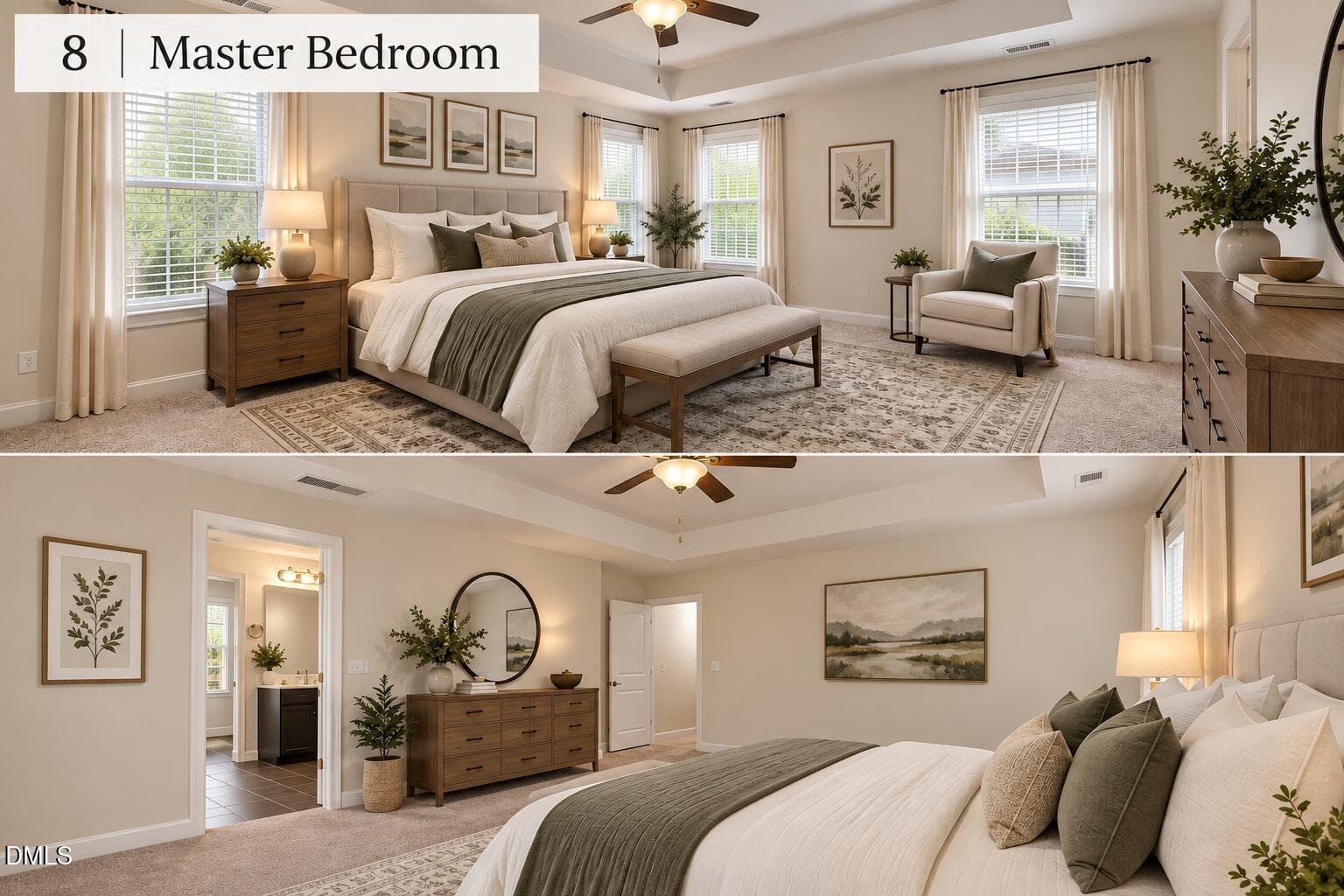 08 master bedroom - 3457 S Beaver Lane, Raleigh, NC 27604, Raleigh