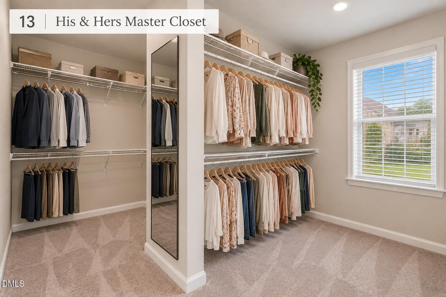 13 his and hers closet - 3457 S Beaver Lane, Raleigh, NC 27604, Raleigh