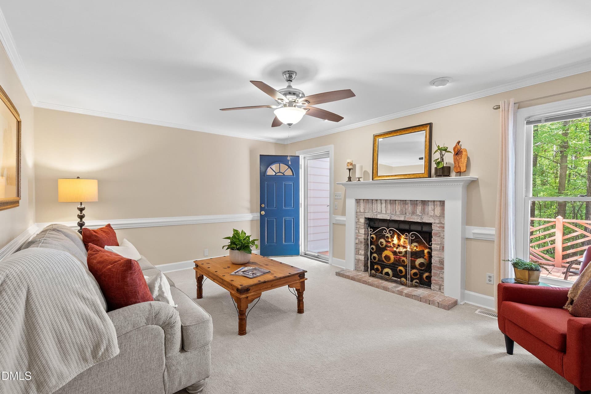 Spacious Living Room - 129 Hedgerow Court, Cary, NC 27513