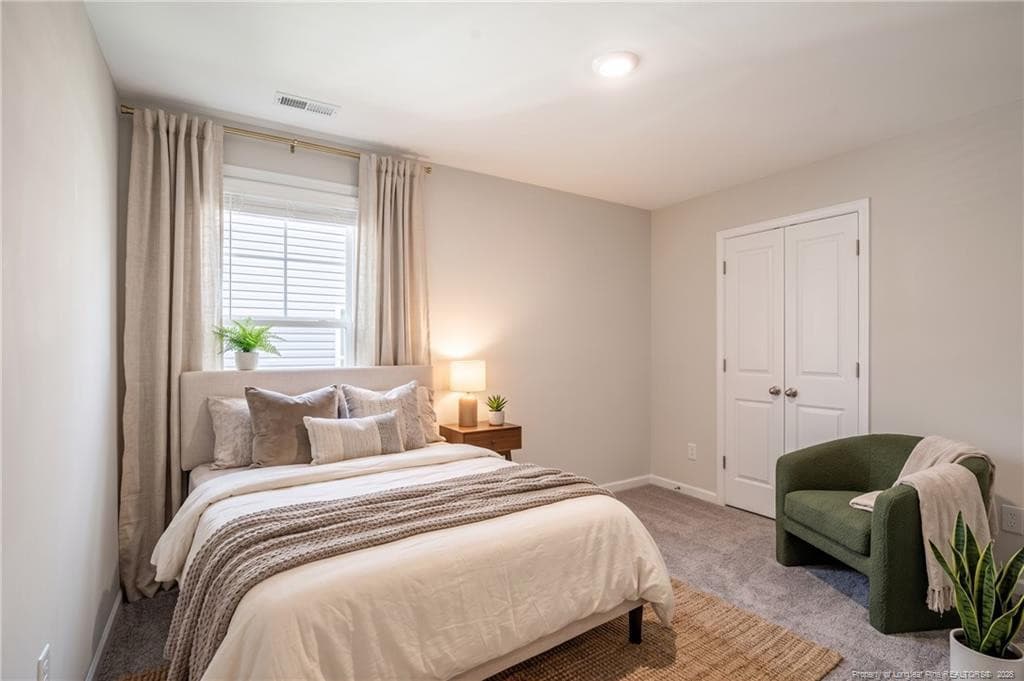 Virtually Staged Bedroom #3 - 25 W Emily Gardens Road, Selma, NC 27576