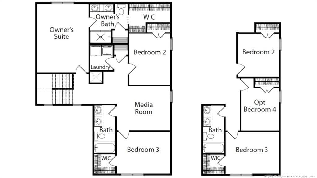 Bonnet Floor Plan - 2nd Floor - 45 E Emily Gardens Drive, Selma, NC 27576