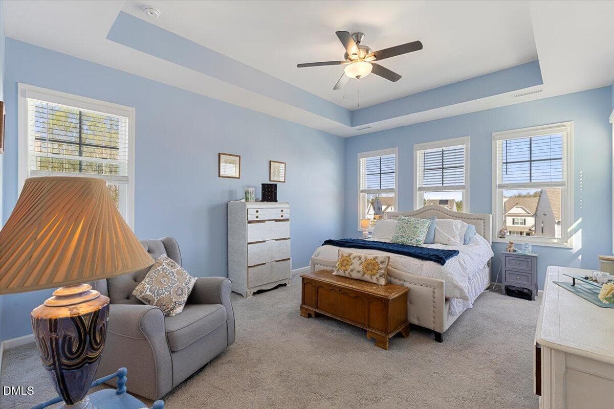 1st Floor Primary Bedroom - 74 Tympani Lane, Garner, NC 27529