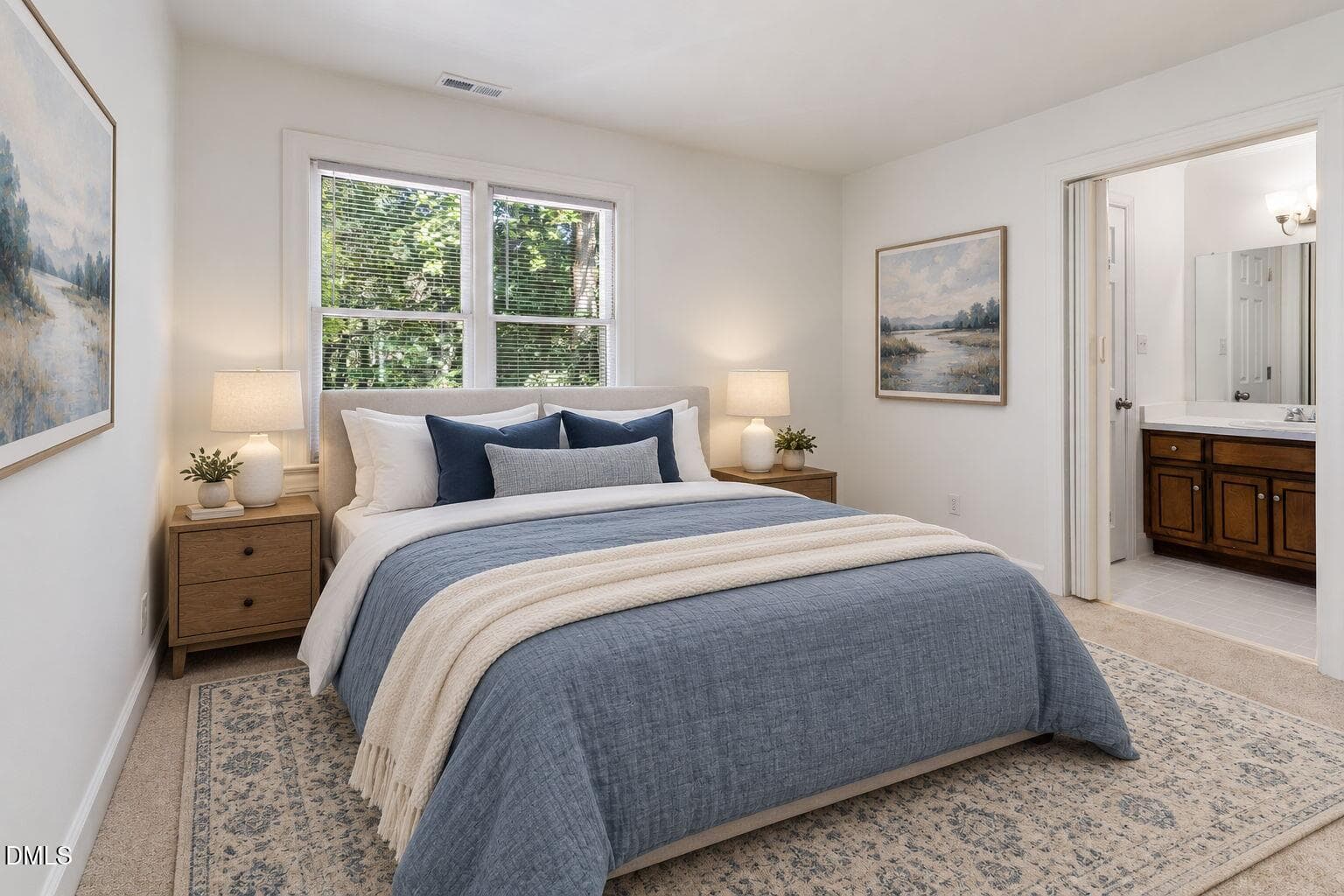 21-web-or-mls-staged bedroom 2 143 Hedge - 143 Hedgerow Court, Cary, NC 27513