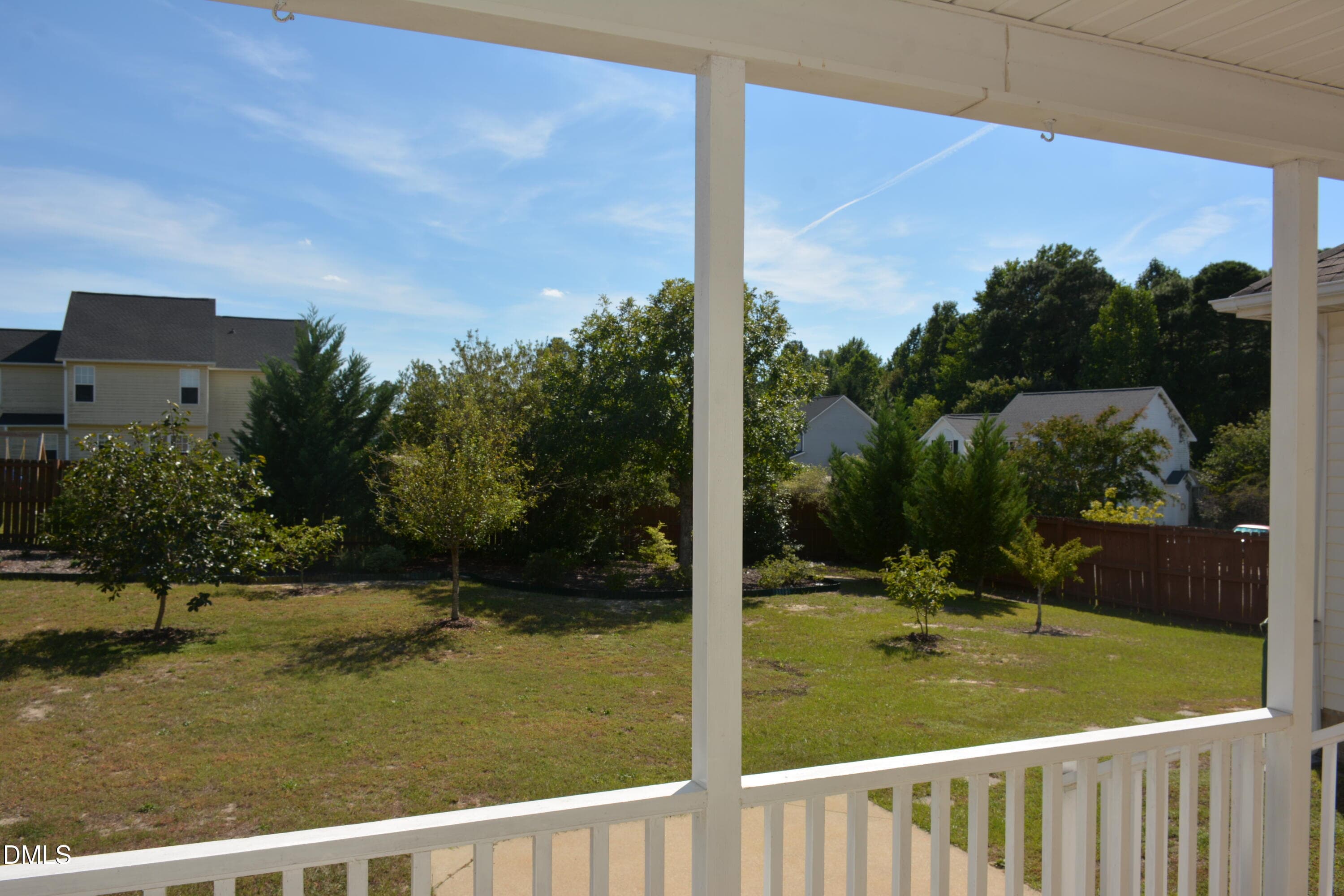 Rear porch right view - 116 Leggett Drive, Cameron, NC 28326