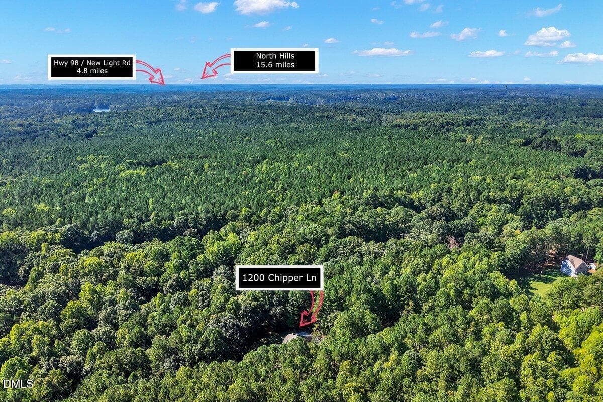 Distance to North Hills - 1200 Chipper Lane, Wake Forest, NC 27587