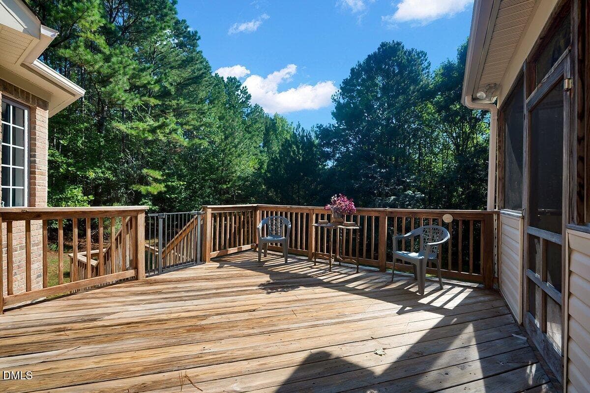 Large back deck - 1200 Chipper Lane, Wake Forest, NC 27587