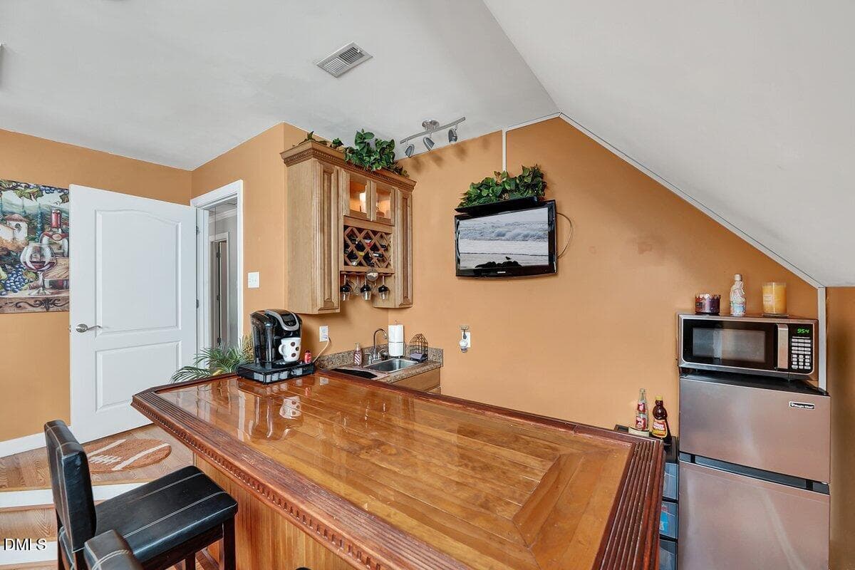 Bonus room with custom bar - 1200 Chipper Lane, Wake Forest, NC 27587