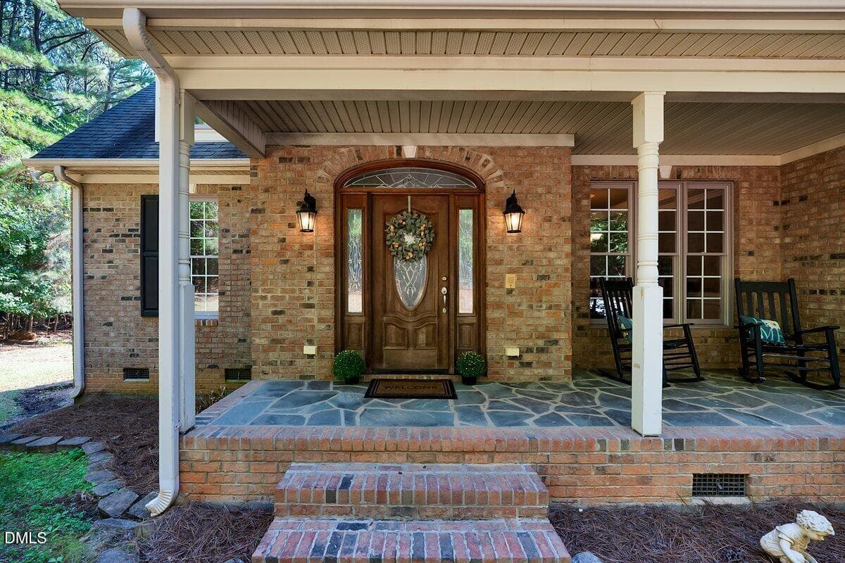 Inviting front porch - 1200 Chipper Lane, Wake Forest, NC 27587
