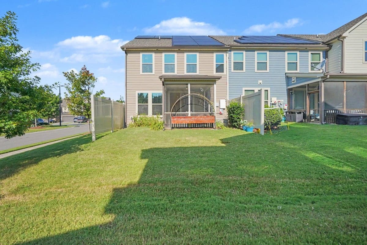 Backyard lawn, privacy fences - 1115 Lotus Lilly Drive, Durham, NC 27713