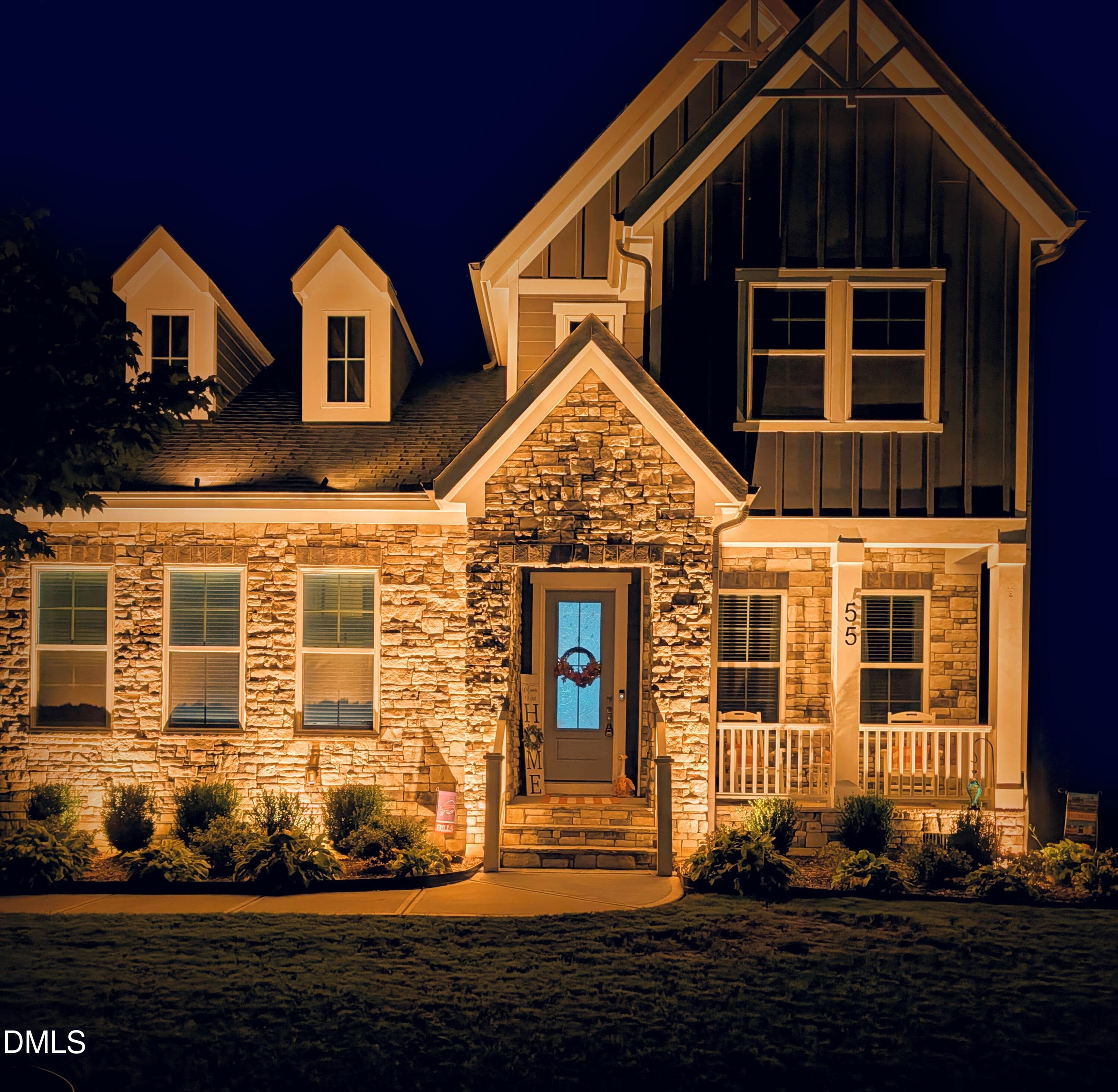 Night pic - 55 Gadwall Court, Zebulon, NC 27597