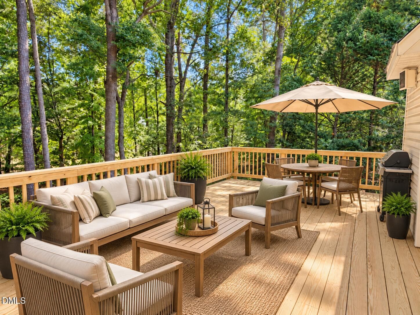 Deck Virtually Staged - 10008 Duval Street, Raleigh, NC 27614