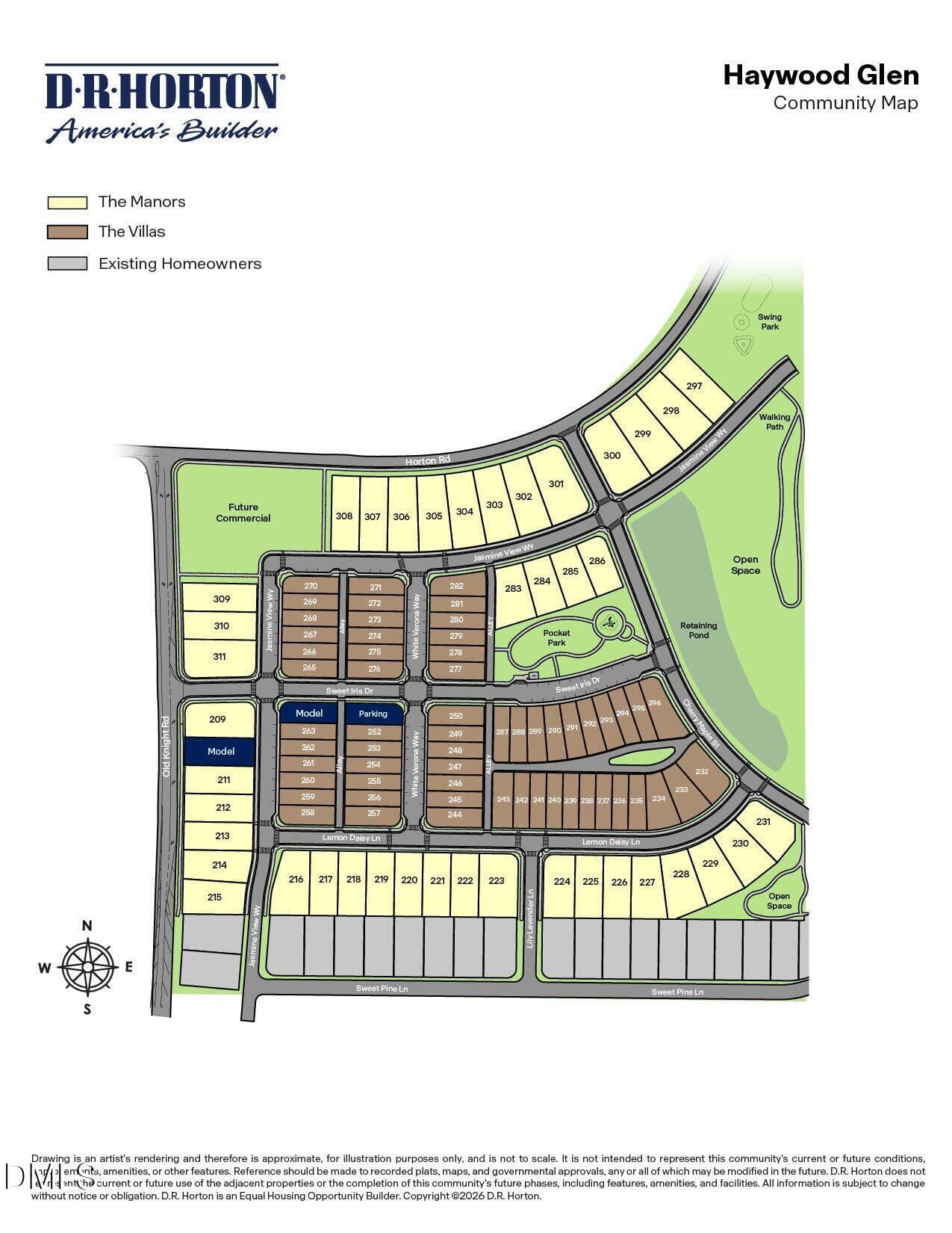 Haywood Glen Site Map - 1420 Jasmine View Way, Knightdale, NC 27545