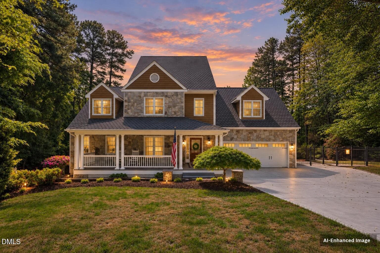 AI-Enhanced Image - 5101 Deerchase Trail, Wake Forest, NC 27587, Wake Forest