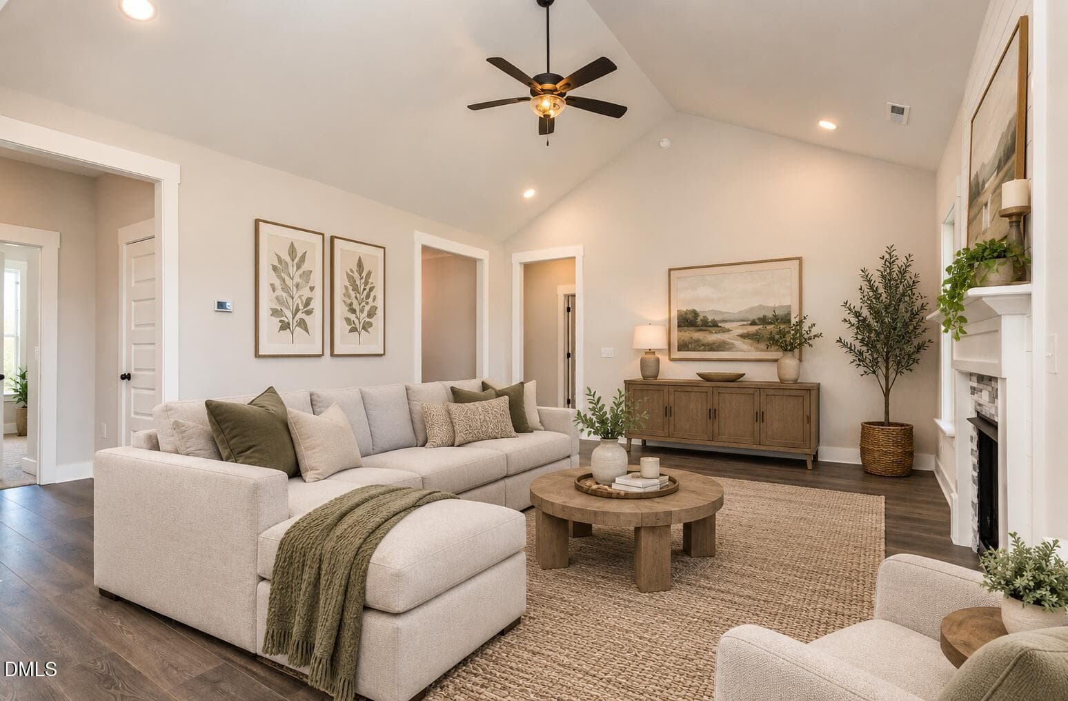 Virtually staged LR - 56 Bailey-boykin Road, Selma, NC 27576