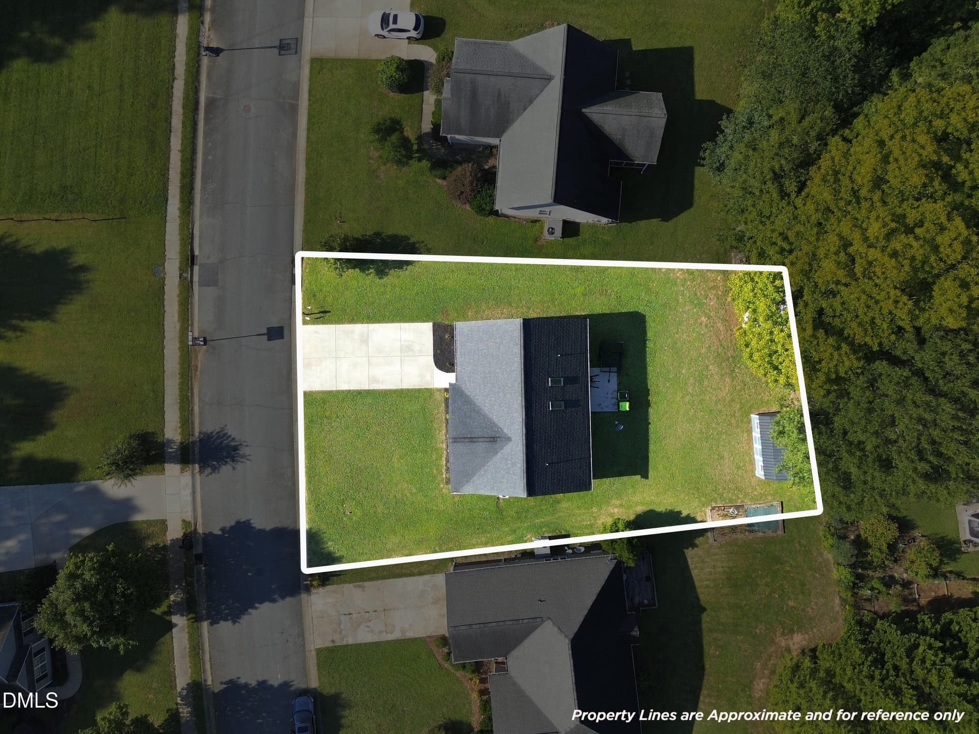 4-print-DJI_0007 - lot lines - 2426 Wood Duck Drive, Graham, NC 27253
