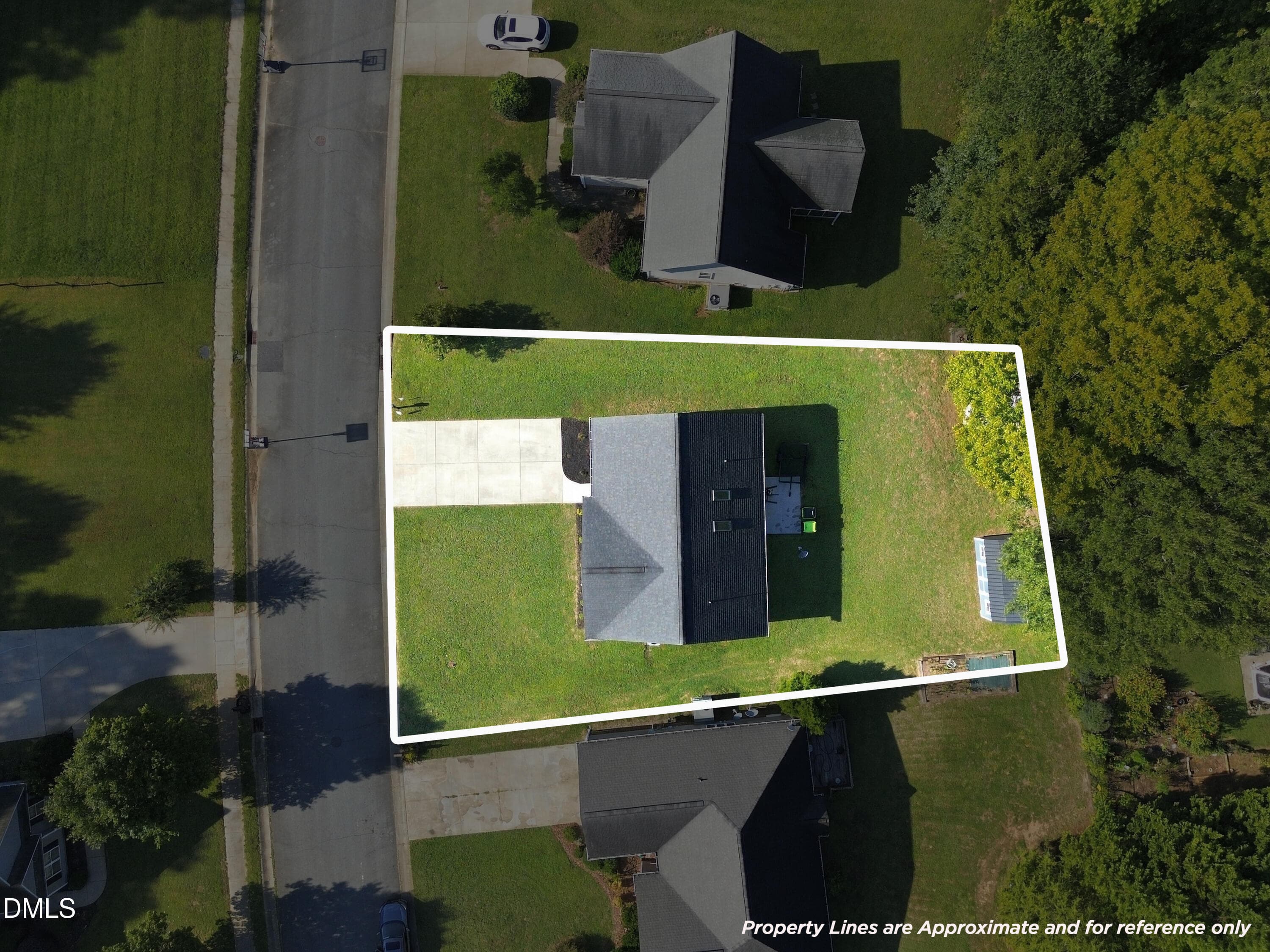 4-print-DJI_0007 - lot lines - 2426 Wood Duck Drive, Graham, NC 27253