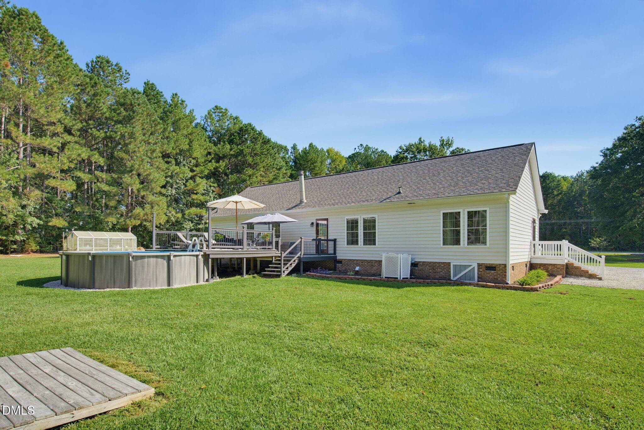 Back Yard - 705 Thanksgiving Fire Road, Selma, NC 27576