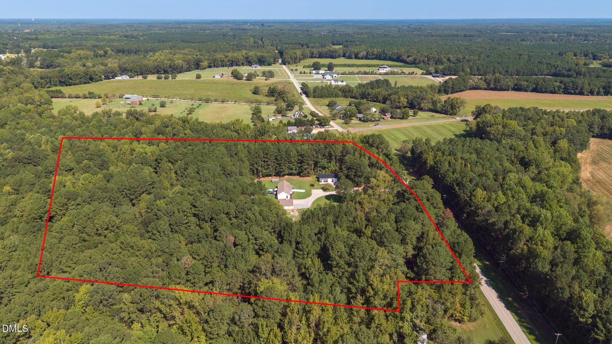 Aerial View - 705 Thanksgiving Fire Road, Selma, NC 27576