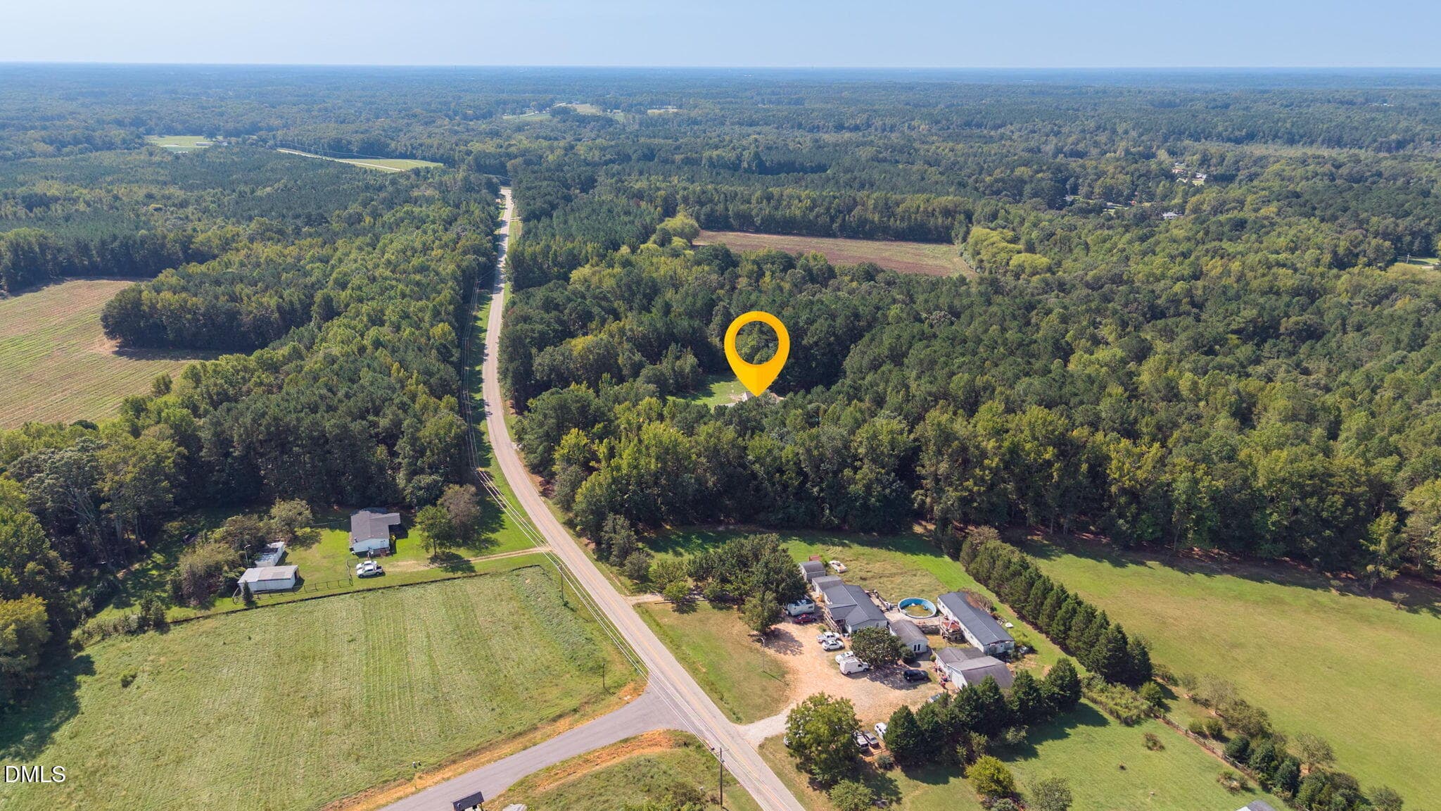 Aerial View - 705 Thanksgiving Fire Road, Selma, NC 27576