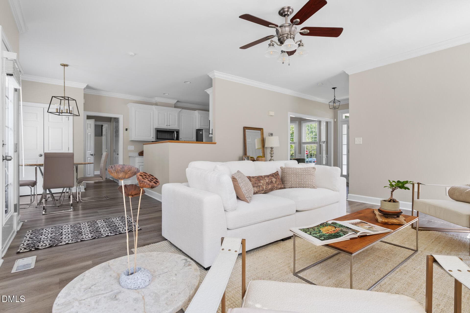 Living and breakfast area - 303 Farnswick Place, Efland, NC 27243