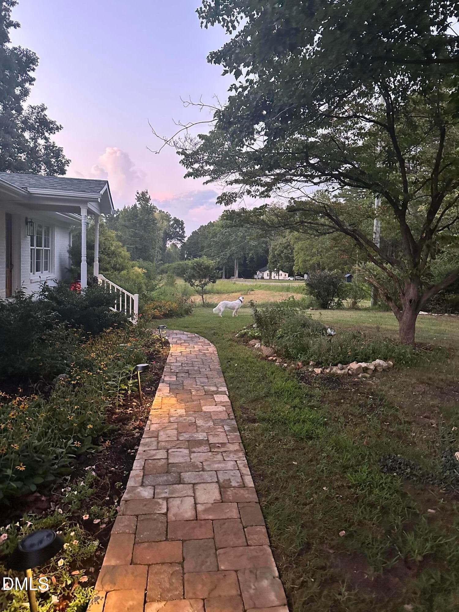 Lighted Front Walk - 632 Whitt Town Road, Roxboro, NC 27574