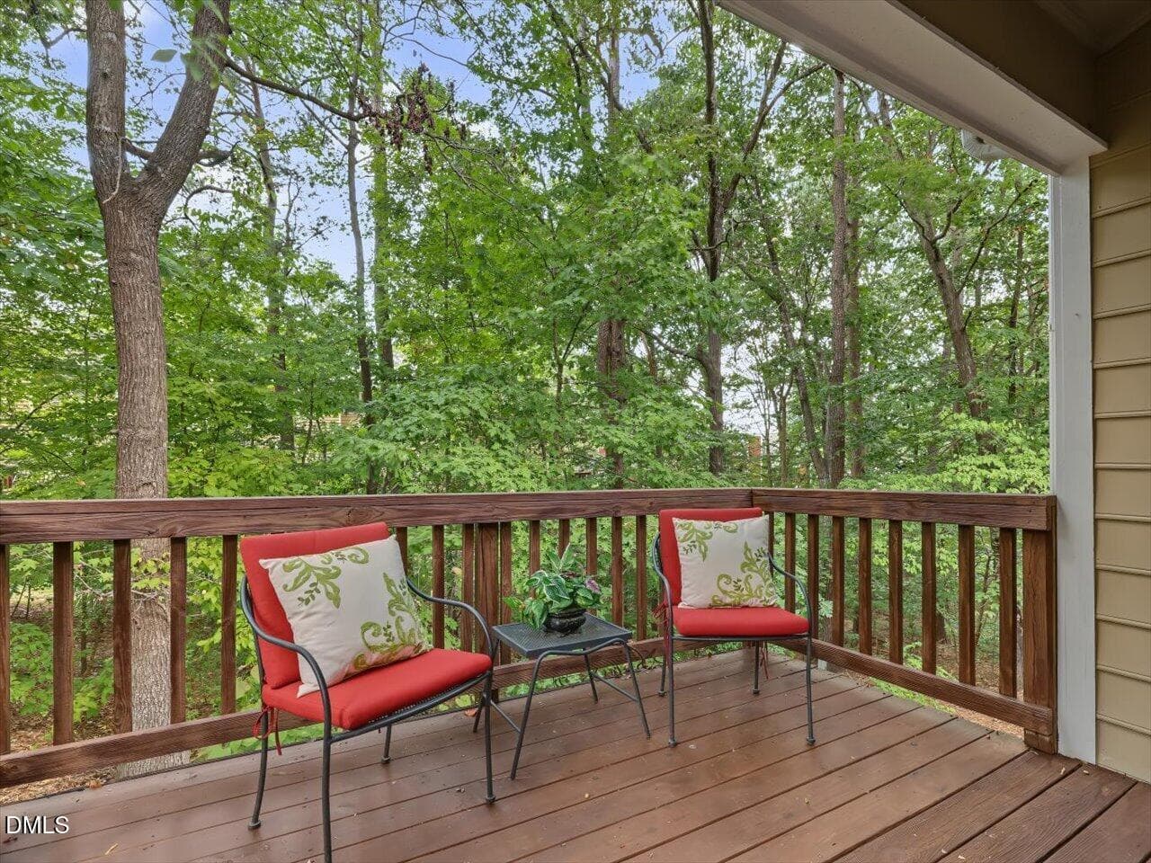 Deck off Living Area - 7 Kings Mount Court, Durham, NC 27713