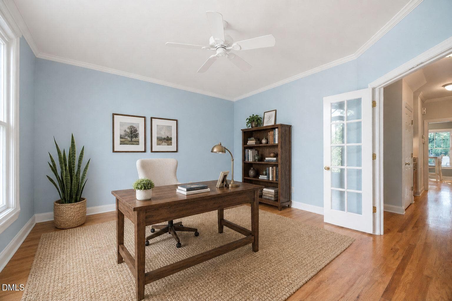 Virtually Staged Front Room - 109 Menteith Court, Apex, NC 27502