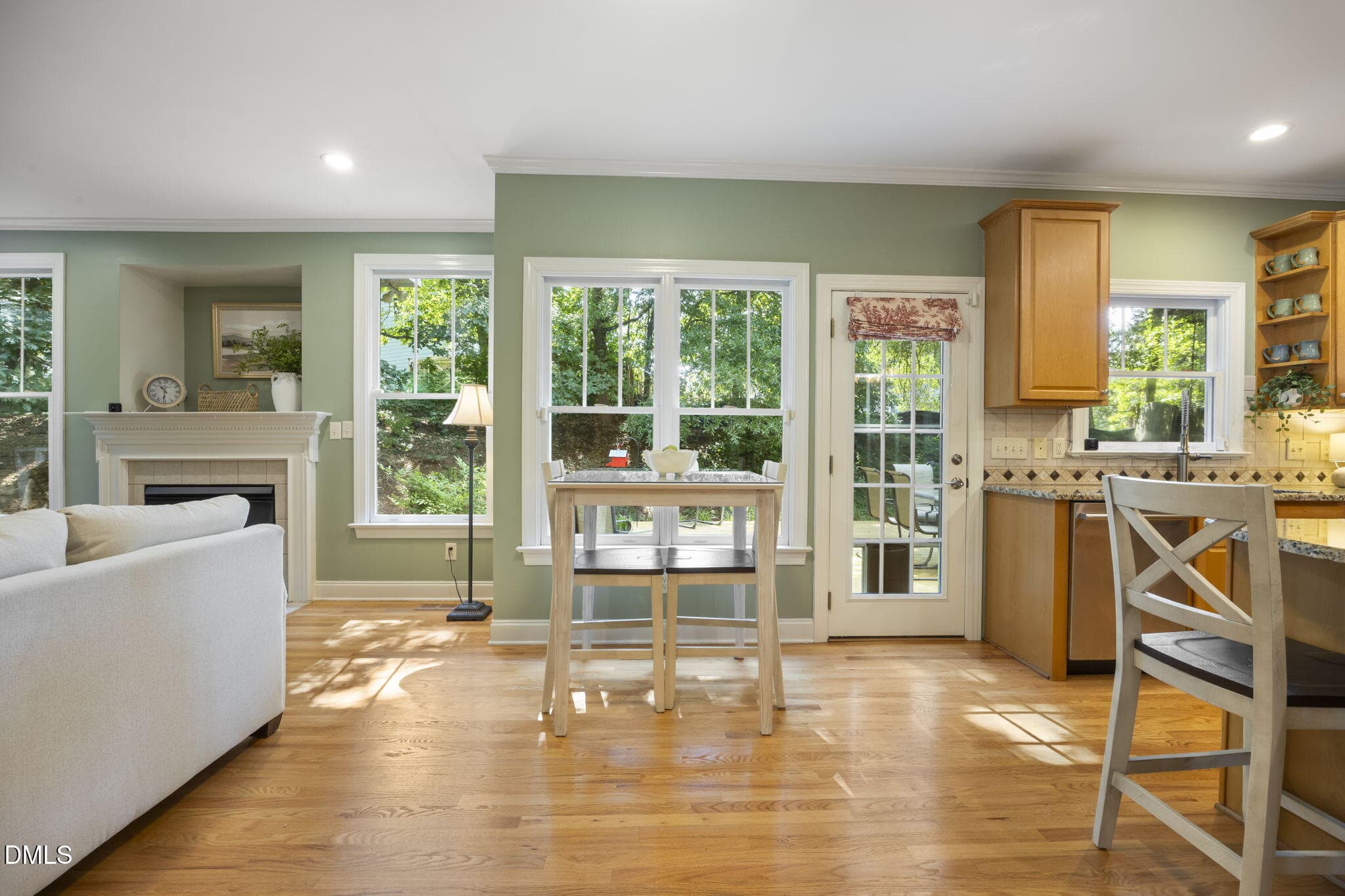 Breakfast area in kitchen - 109 Menteith Court, Apex, NC 27502