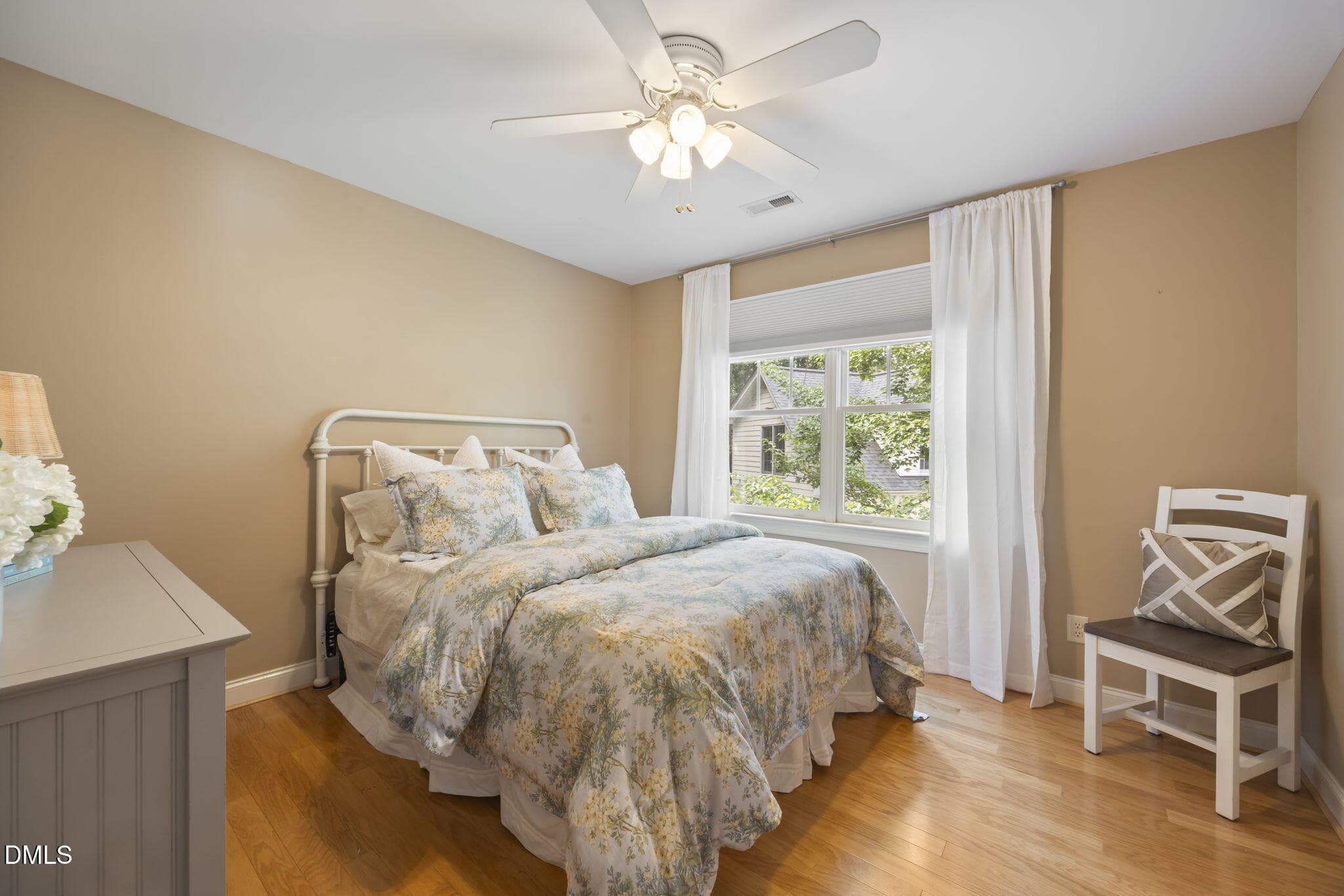 Bedroom 2 with wood floors - 109 Menteith Court, Apex, NC 27502