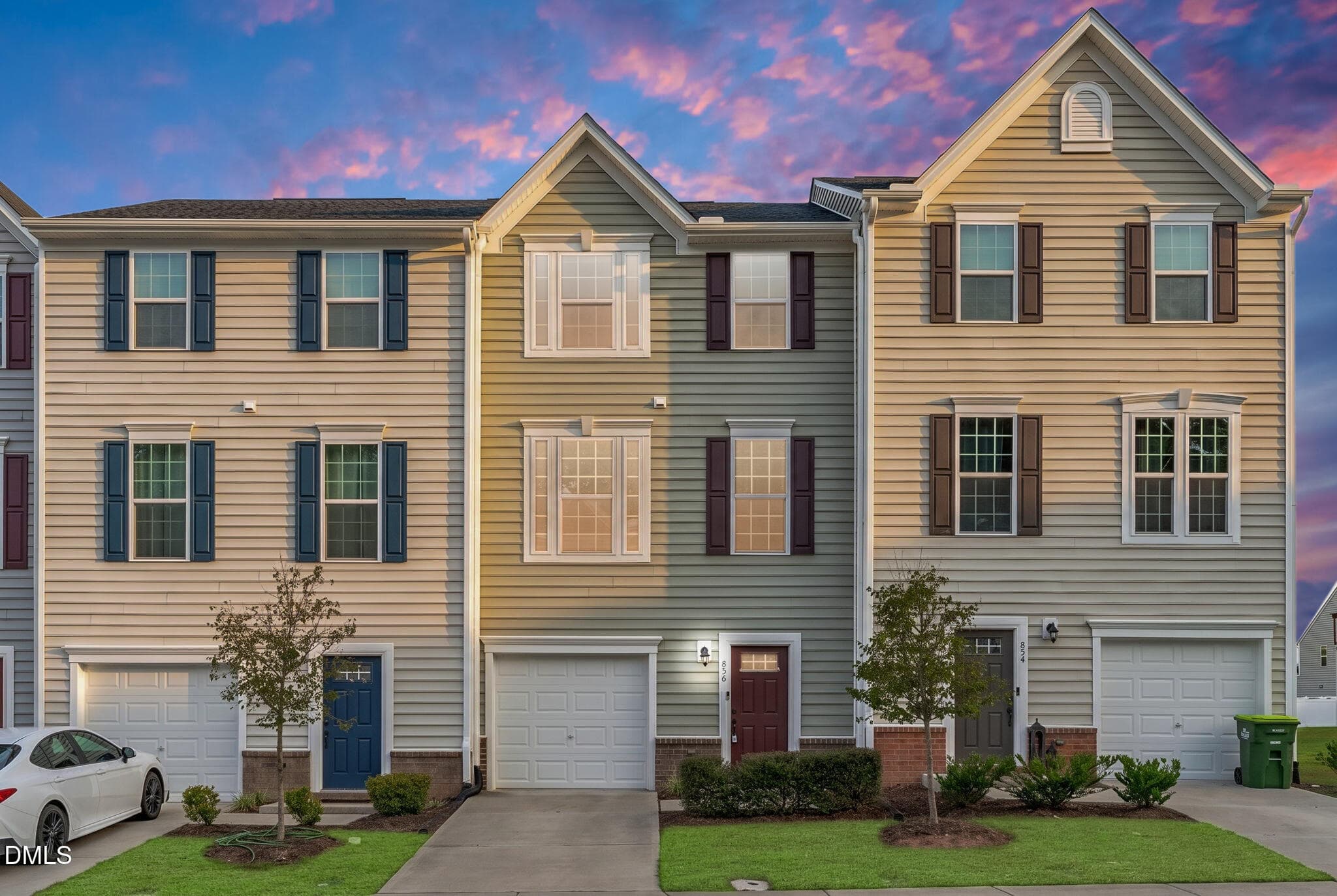 Front Exterior (Twilight) - 856 Romeria Drive, Durham, NC 27713