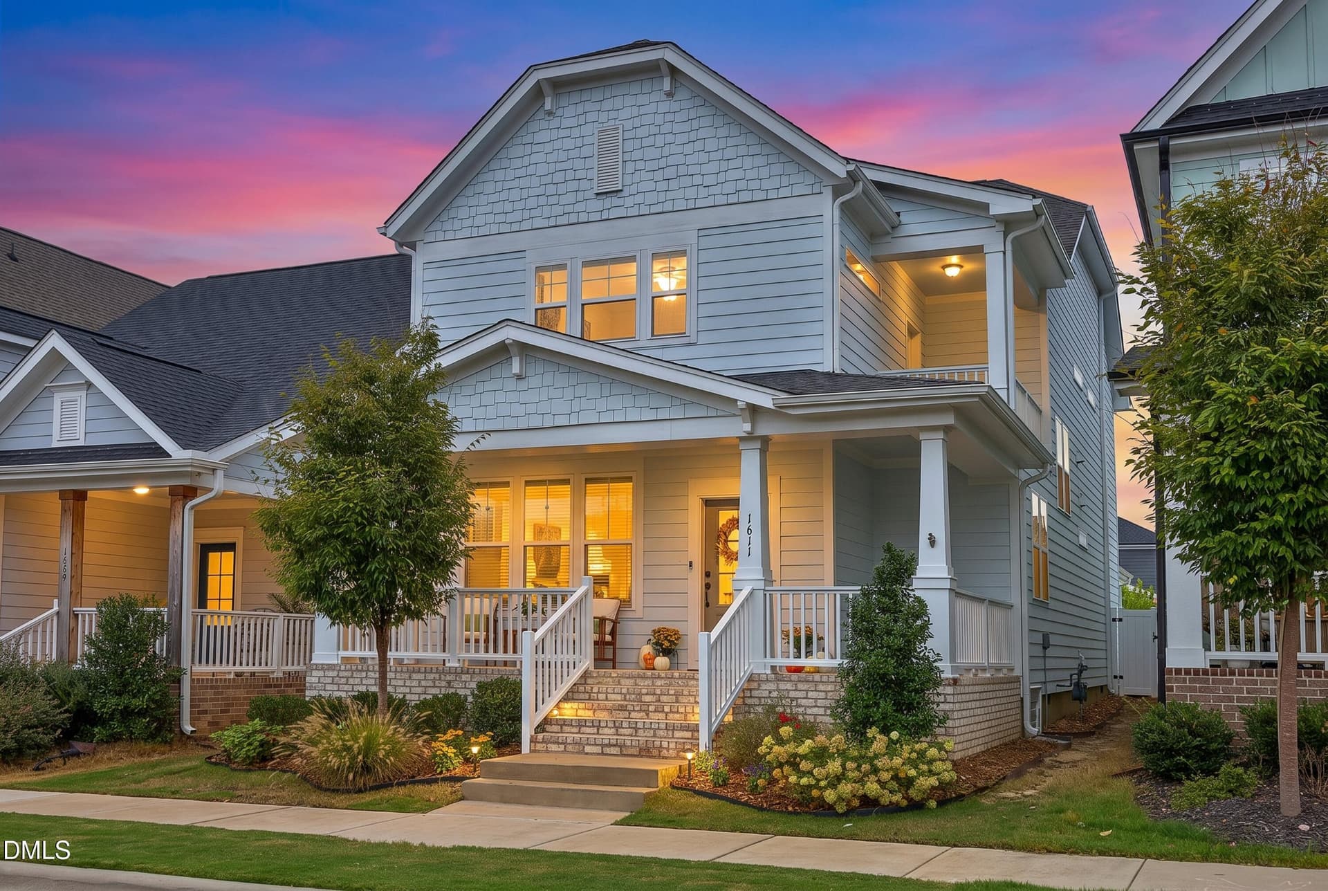 02FrontTwilight - 1611 Sandy Prairie Drive, Wendell, NC 27591