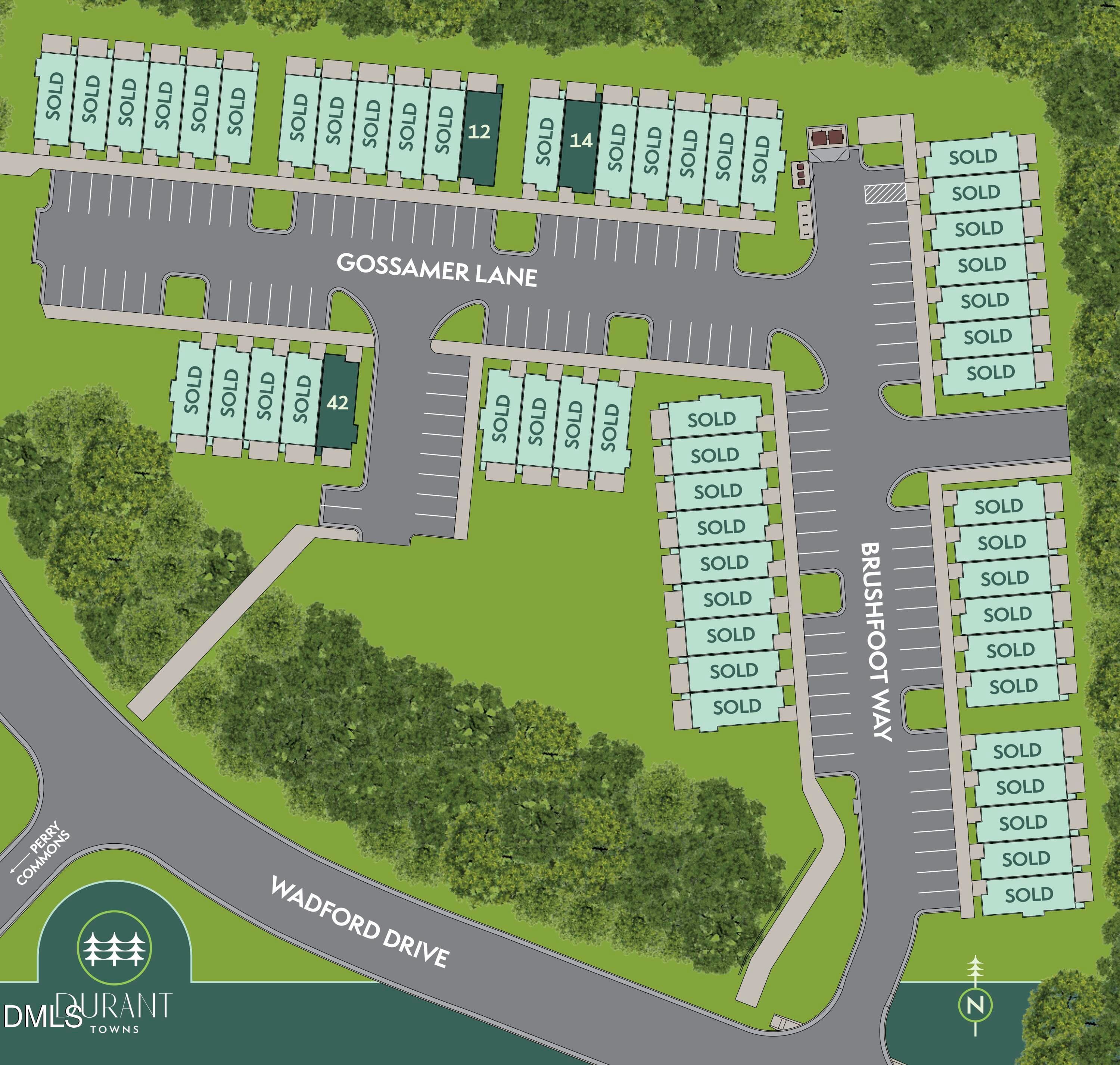 Durant_Towns_Site_Map_vFinal-r1_4 14 26 - 4820 Gossamer Lane 102, Raleigh, NC 27616