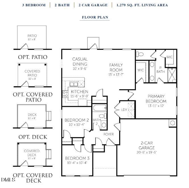 Piper 47 Floorplan - 102 Piper Pointe Drive, Pikeville, NC 27863