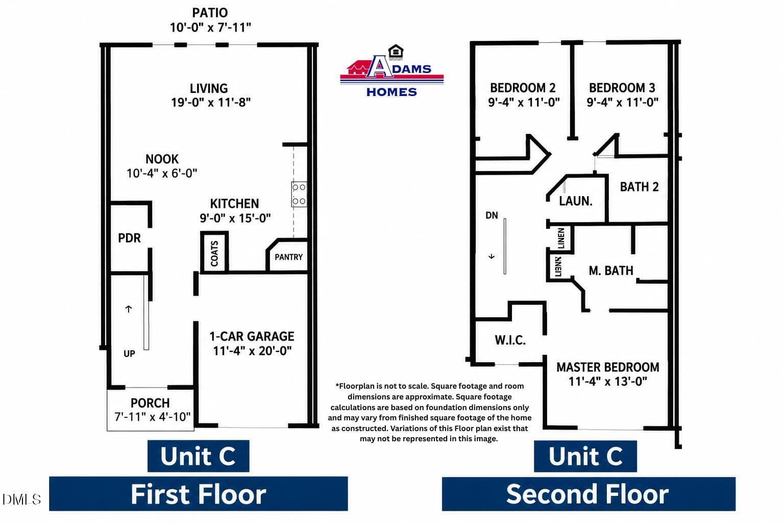 Floorplan is not to scale. Square footag - 2026 Tharrington Way, Rocky Mount, NC 27803