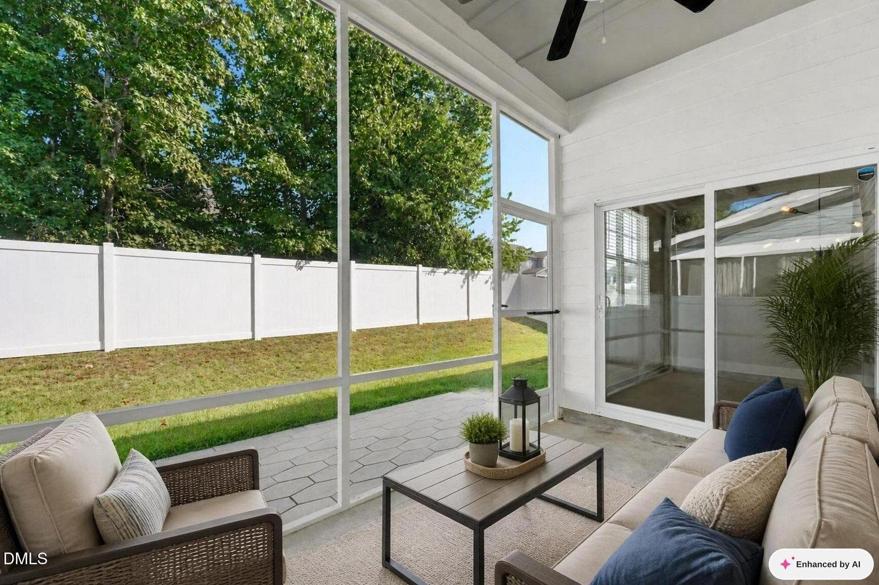 Virtually Staged ScreenPorch - 52 Camille Brks Drive, Angier, NC 27501