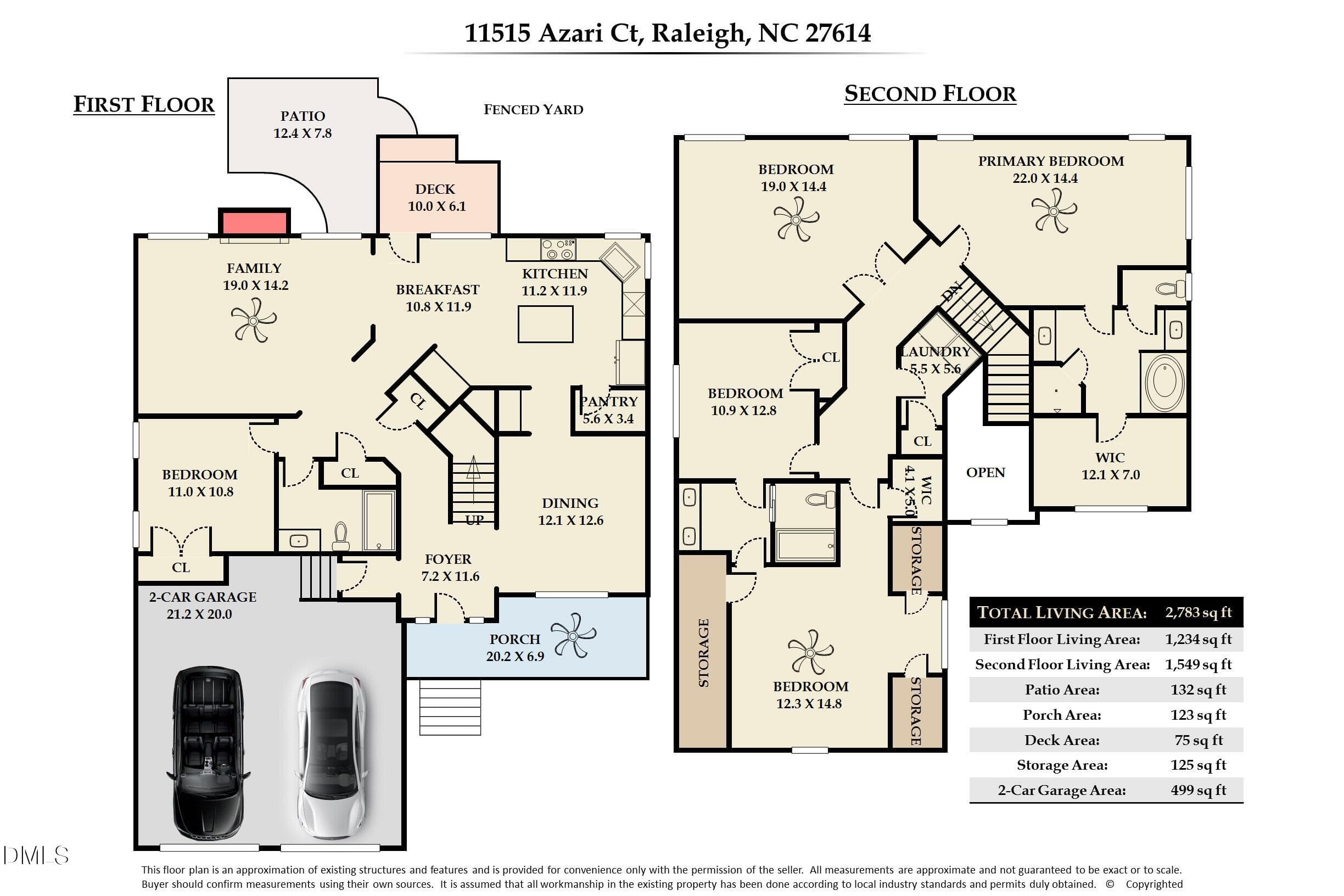 floor plan - 11515 Azari Court, Raleigh, NC 27614