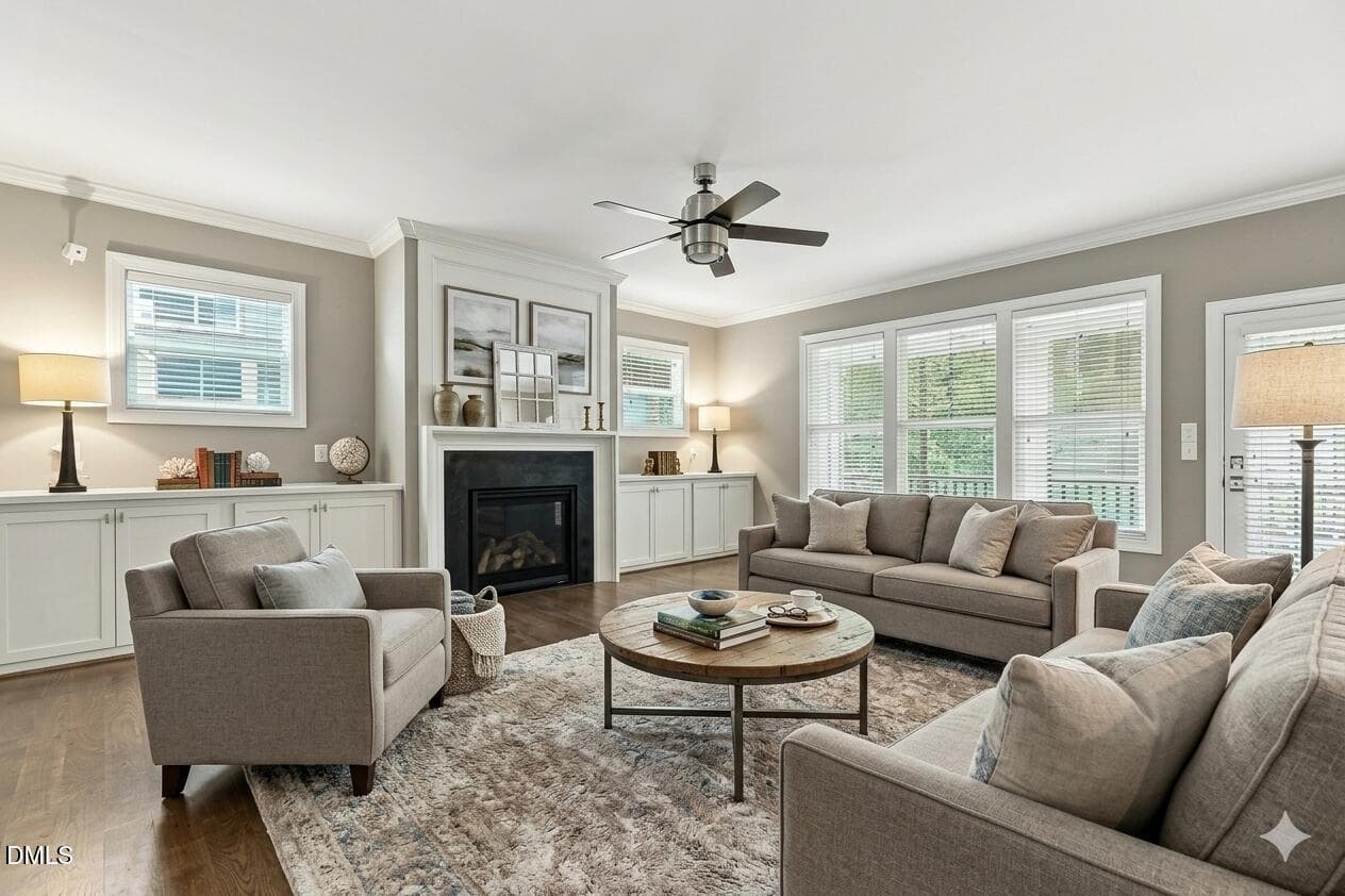 2703 Cameron Pond Staged Family Room 2 - 2703 Cameron Pond Drive, Cary, NC 27519