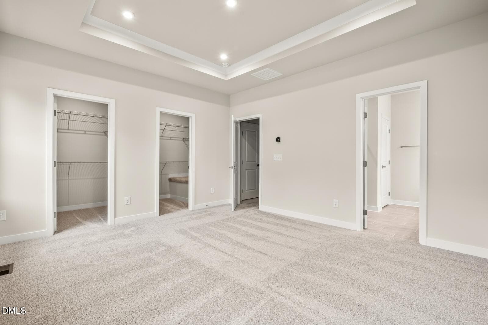 Primary Bedroom & Closets - 2342 Stevens Pass Station, Apex, NC 27502