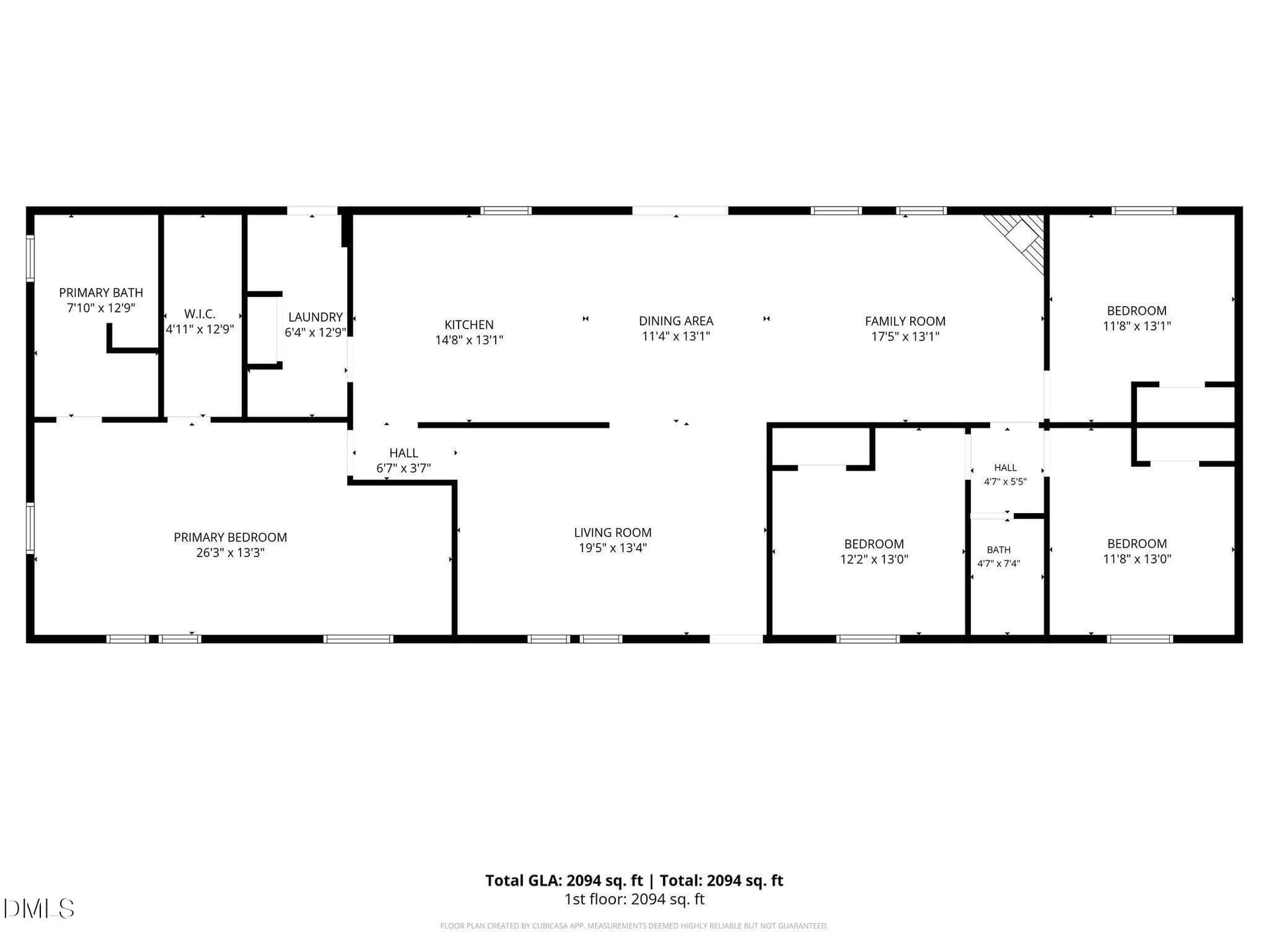 1703 Horseshoe floorplan - 1703 Horseshoe Bend Road, Erwin, NC 28339