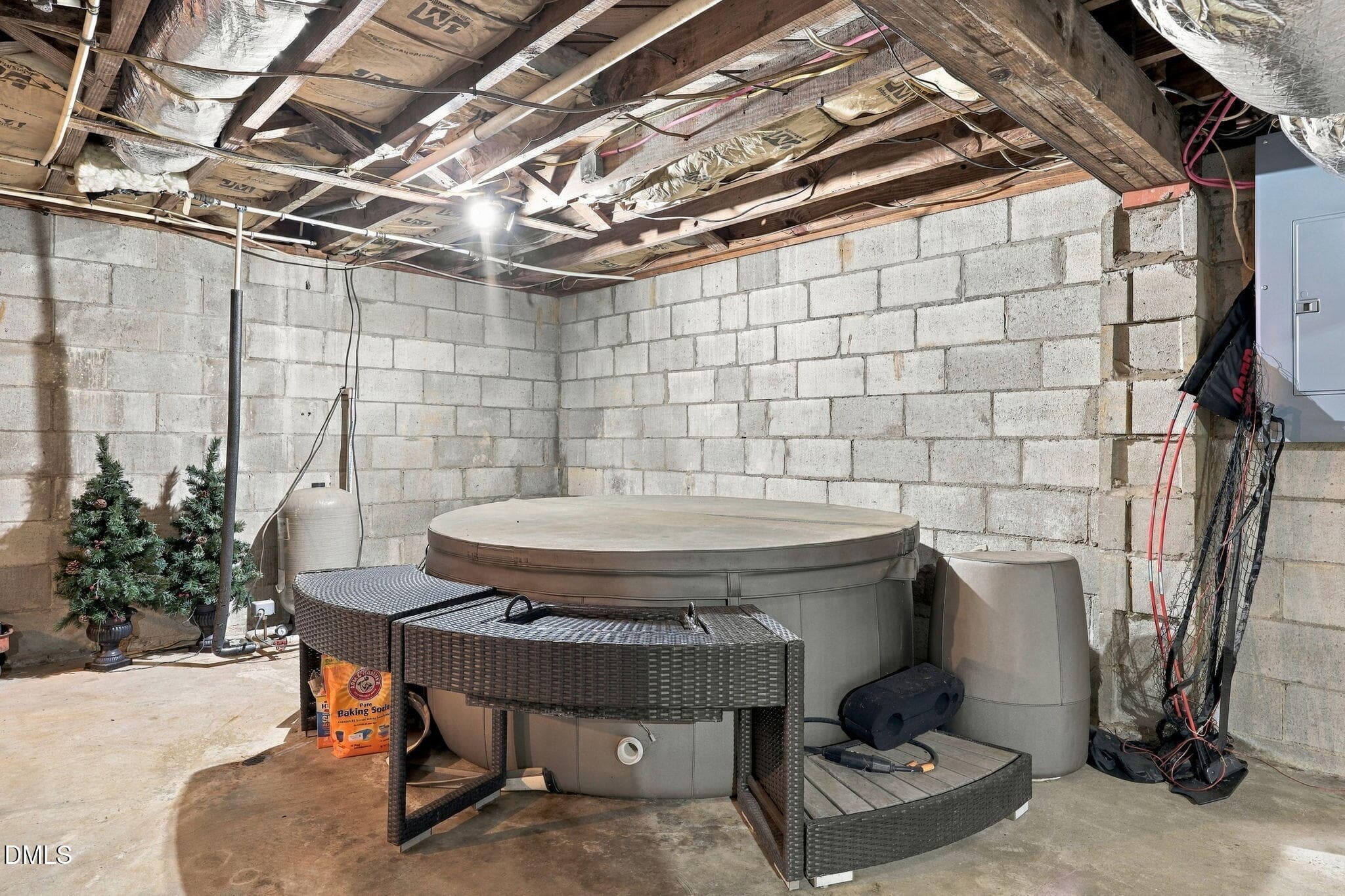 hot tub basement - 3887 Plainview Church Road, Angier, NC 27501