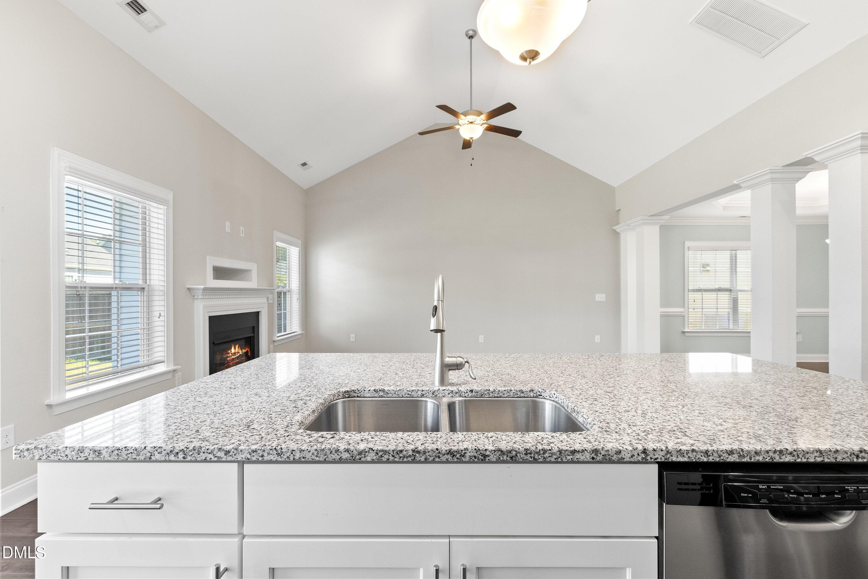 Beautiful kitchen & family - 3912 Freemark Lane, Fuquay Varina, NC 27526