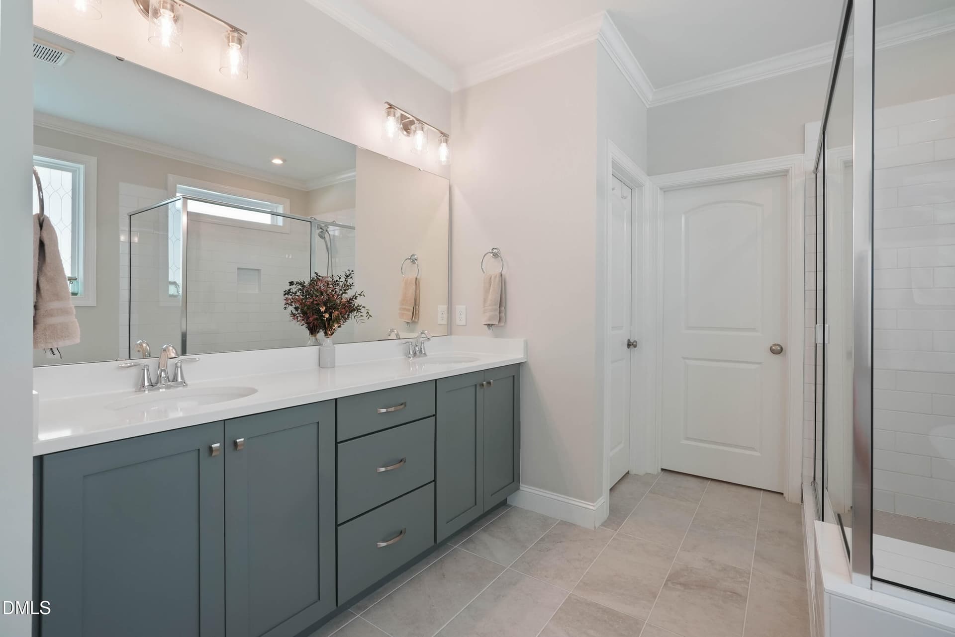 Primary Double Vanity - 253 Tumbling River Drive, Wendell, NC 27591