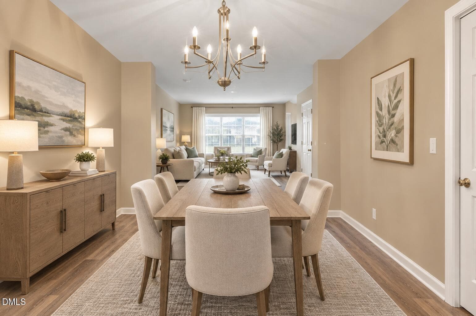 Virtually Staged Dining Rm - 1237 Legacy Greene Avenue, Wake Forest, NC 27587