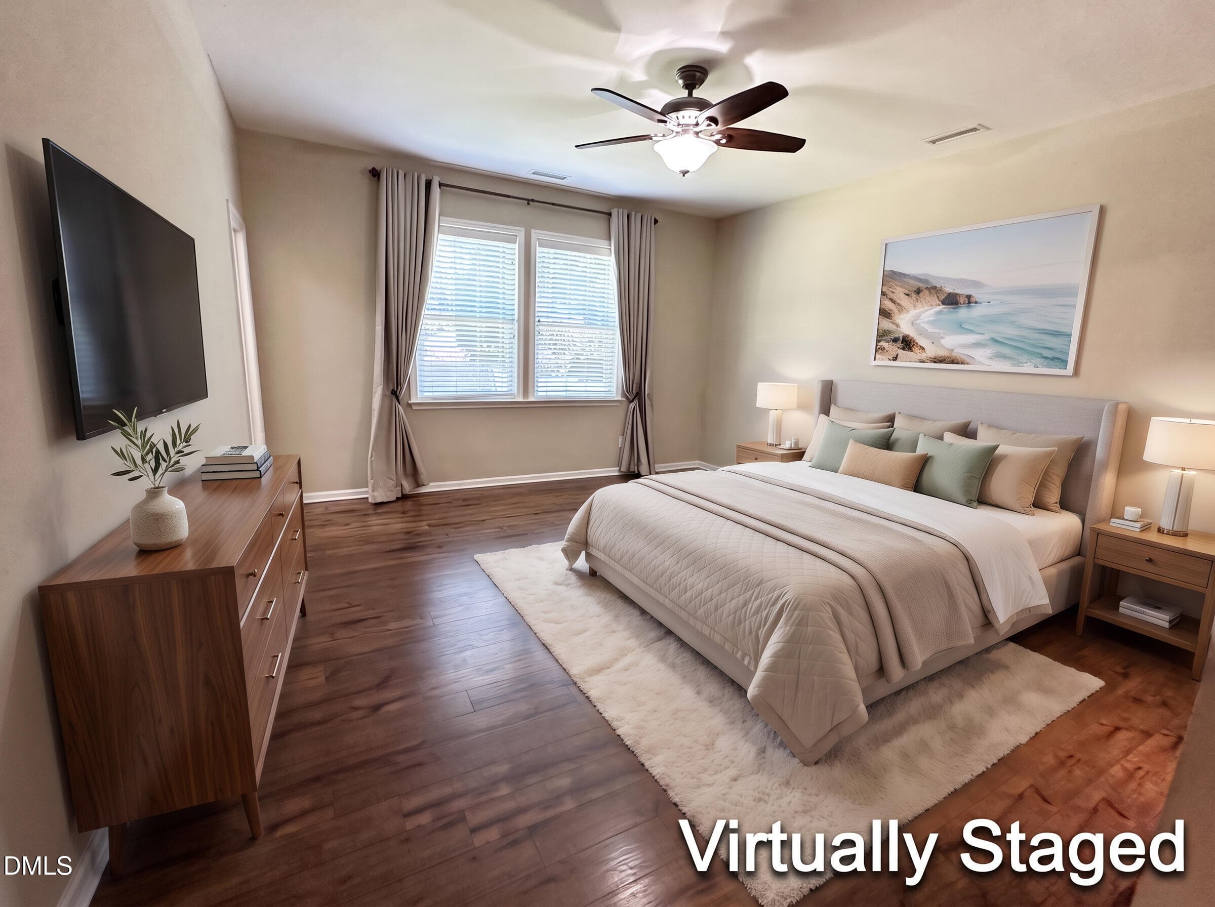 primary-bedroom-staged_v2 - 1205 Barnford Mill Road, Wake Forest, NC 27587