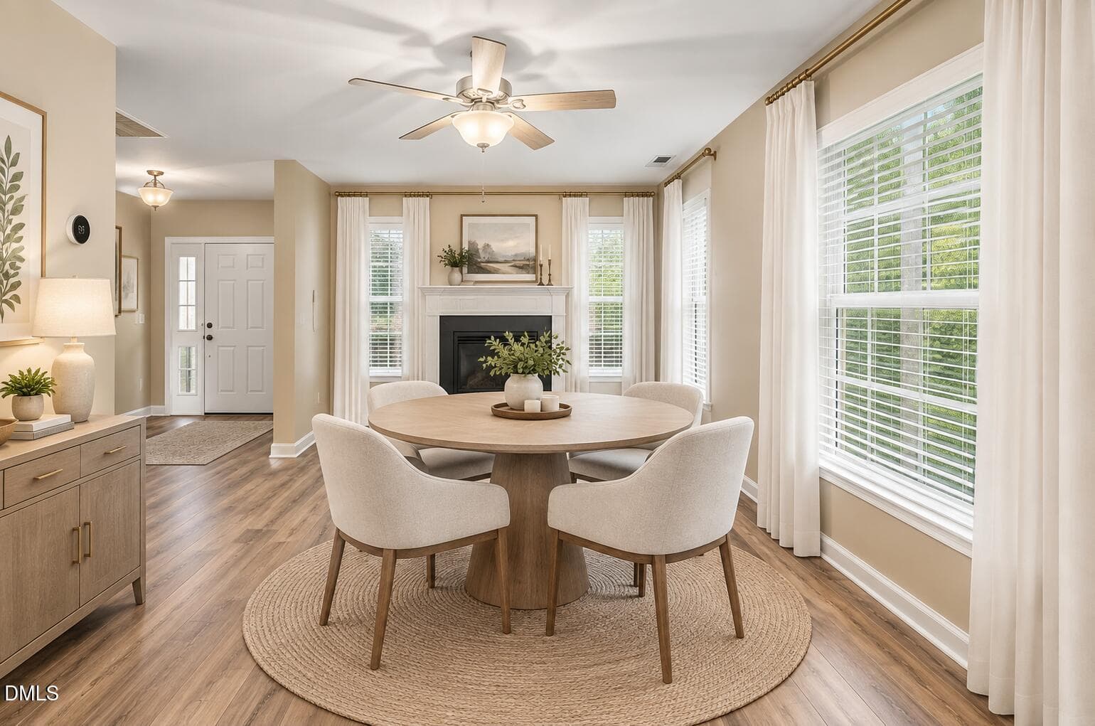 Virtually Staged Breakfast Room - 1237 Legacy Greene Avenue, Wake Forest, NC 27587