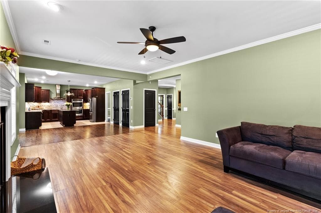 Living Room into Eat-In Kitchen - 255 Gwendolyn Way, Fuquay Varina, NC 27526