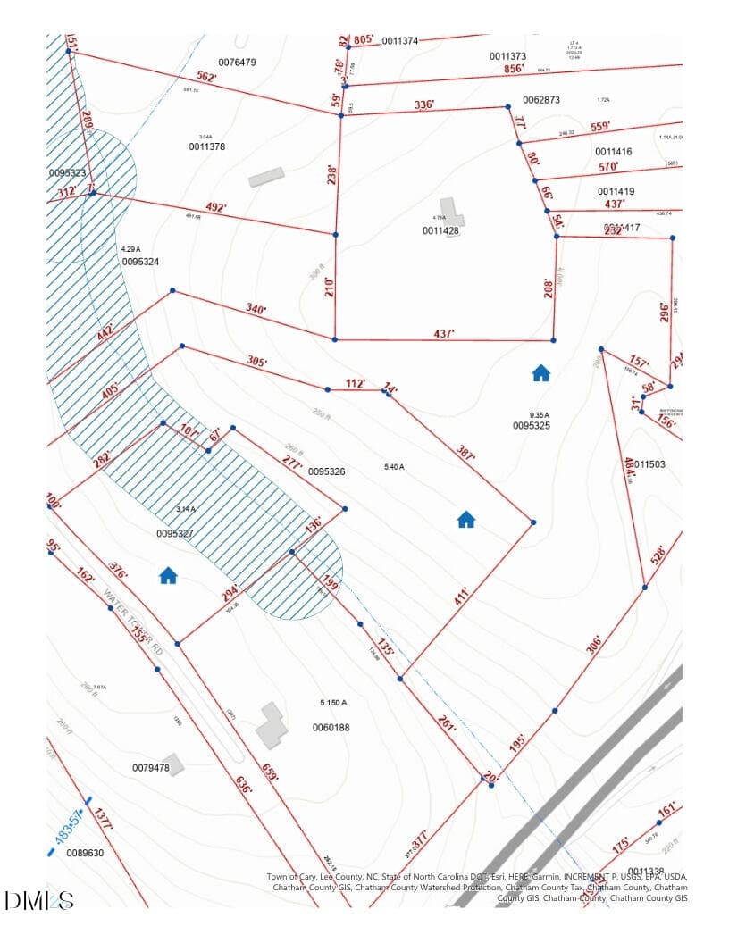 Lot Layout 2 - 505 Water Tower Road, Moncure, NC 27559
