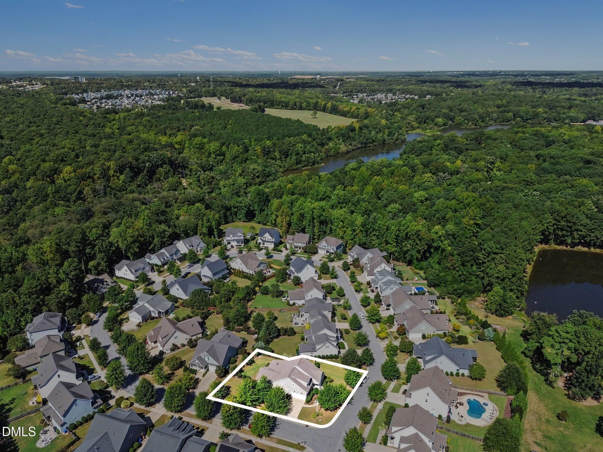 Aerial View - 2801 Greenbank Mill Drive, Fuquay Varina, NC 27526, Fuquay Varina