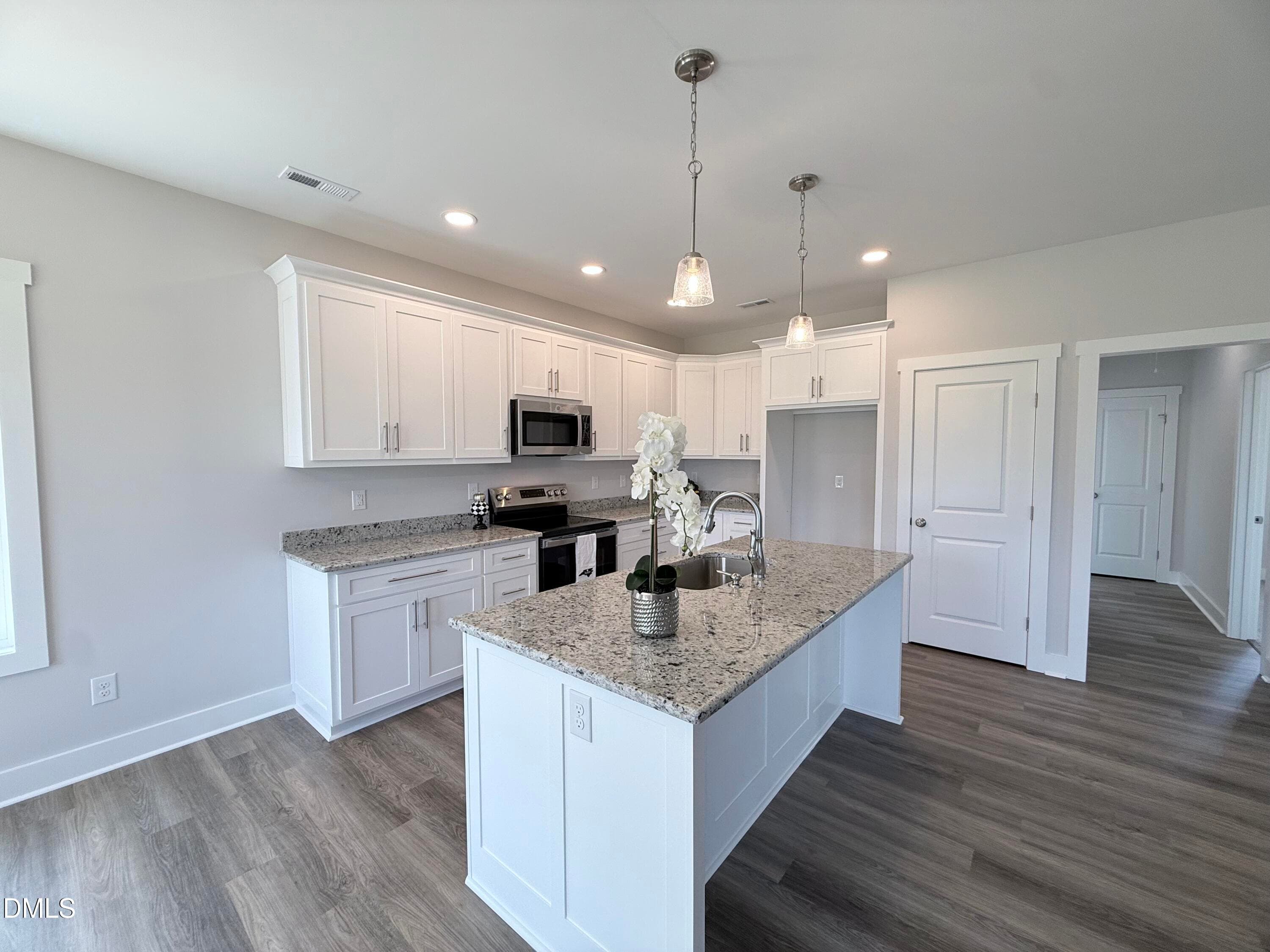 Airy Kitchen w Granite Countertops - 430 Chic Ennis Road, Coats, NC 27521