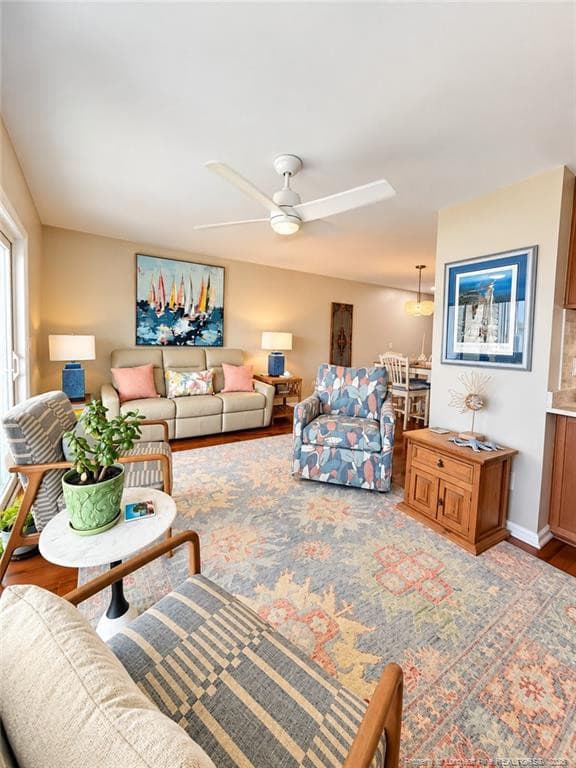 Living Room - 219 Atlanta Avenue 1A, Carolina Beach, NC 28428